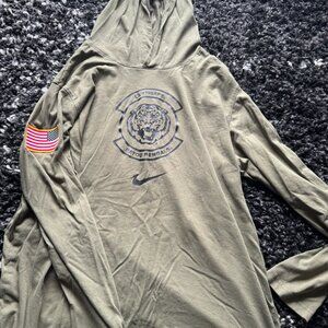 Nike Military LSU Drifit Hoodie long sleeve tshirt